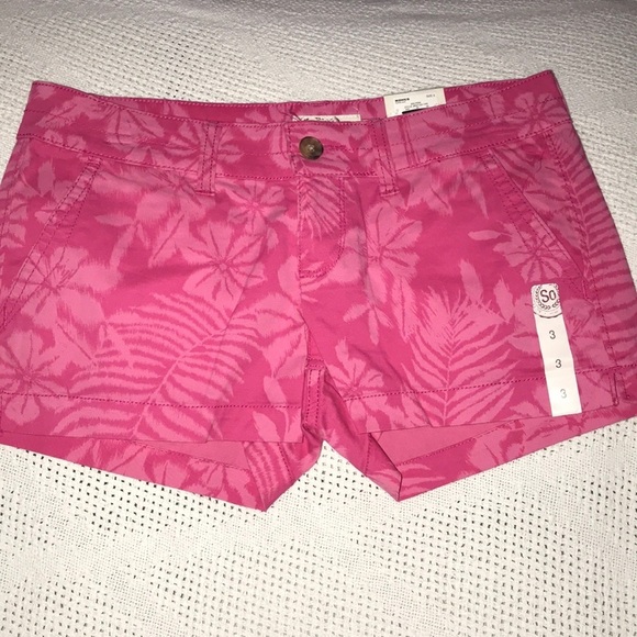 Sonoma Pants - Sonoma 3 juniors pink table & tower shortie shorts